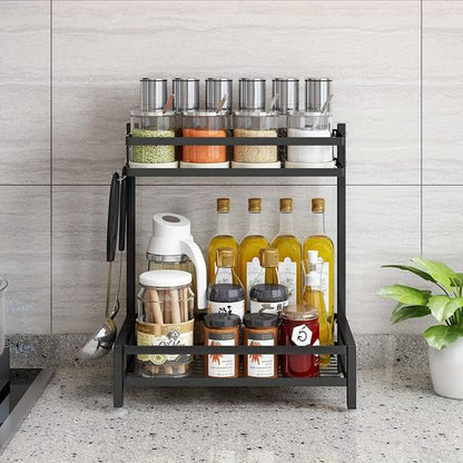 Mini Organizador Doble Acero con Estante