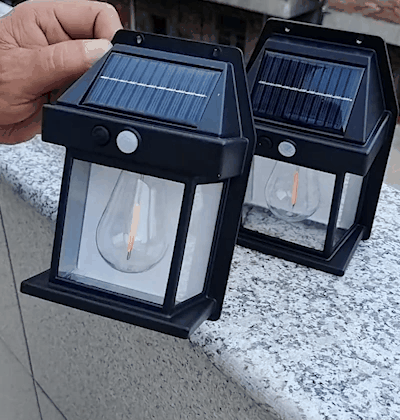 Farol solar de pared sensor movimiento