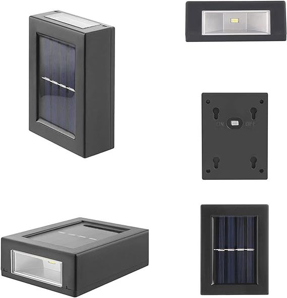 Luz de pared solar energía sostenible